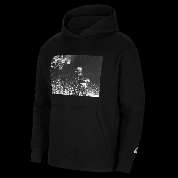 Jordan Navy Hoodie with Basketball Graphic - Picture 6 of 7